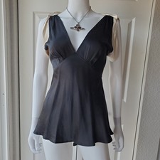 Camicetta donna nera in seta