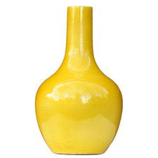 Vaso monocromatico giallo