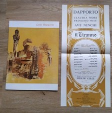CLAUDIA MORI Il Tiranno PROGRAMMA SPETTACOLO + Locandina DAPPORTO   