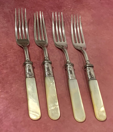 Antiche forchette sterling - 4,