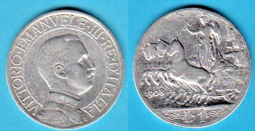 Lira 1908 quadriga veloce - quadriga,