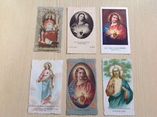 LOTTO DI 6 SANTINI SACRO CUORE
