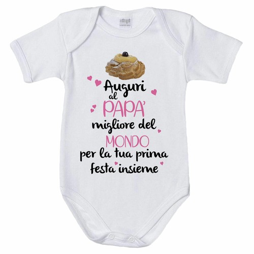 Body neonato zeppola auguri - , al