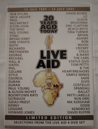 Dvd live aid - 20, years