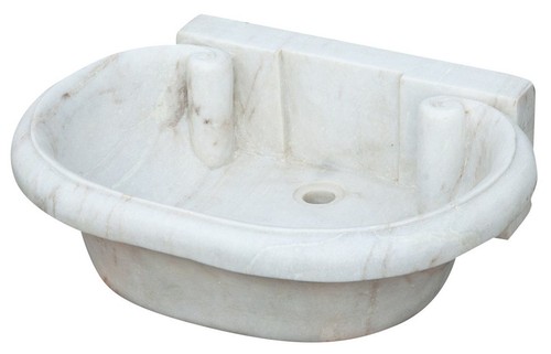 Lavandino vasca marmo bianco - lavandino,