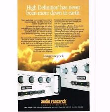 1989 Audio Research SP14, SP9 Preamplificatore Stereo Hi-Fi Pubblicità Vintage 