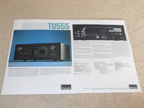 Sansui 555 brochure - sansui,