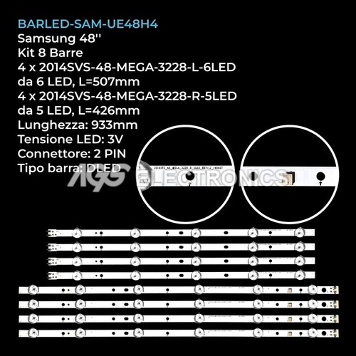 Kit barre strip led tv - kit,
