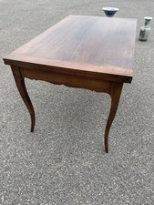 Tavolo Antico Rettangolare A Libro In Noce Luigi XV