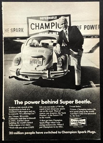 Candela champion 1972 bug - champion, vw
