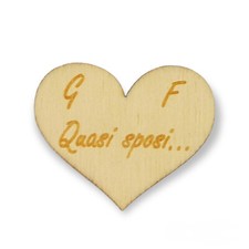 20 pezzi BOMBONIERA SEGNAPOSTO Promessa Matrimonio Calamita Magnete CUORE 