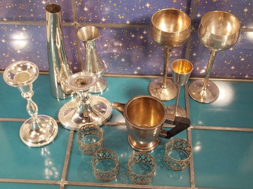 Lotto candelabri argento