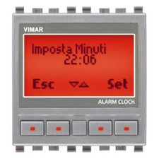 VIMAR EIKON - OROLOGIO SVEGLIA 120-230V NEXT