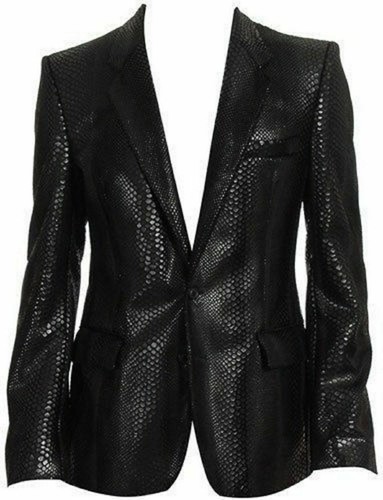 Blazer tuta uomo - pelle, di