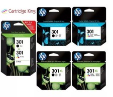 Cartucce d'inchiostro originali HP 301/301XL nere e a colori per stampante DeskJet 1010