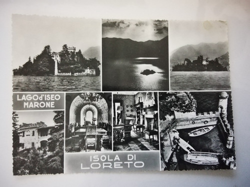 Cartolina lago iseo marone - d'iseo,