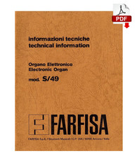FARFISA S49 Service Manual