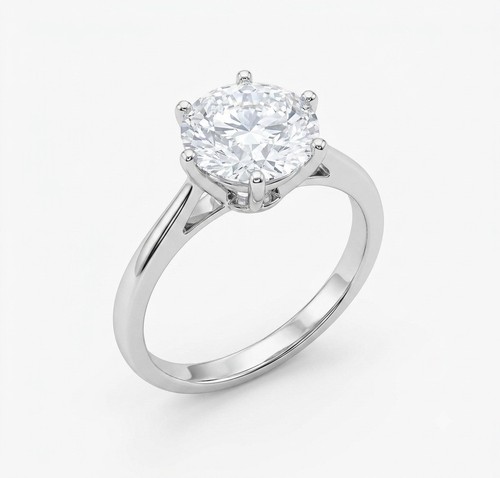 Anello solitario argento - solitario,