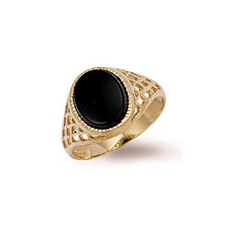 Anello In Ovale Di Onice In