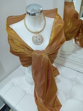 STOLA Organza  coprispalle Oro