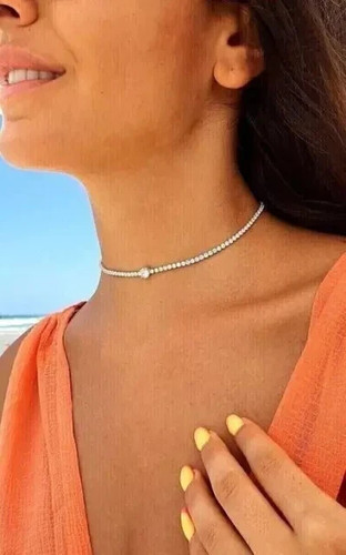 Collana girocollo tennis