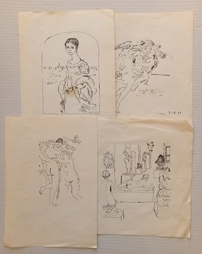 Quattro disegni china orfeo - disegni,