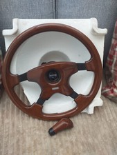 MOMO VOLANTE E POMELLO CAMBIO VINTAGE IN LEGNO NUOVO MAI USATO ORIGINALE