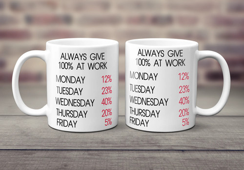 Always give 100 work - give, at