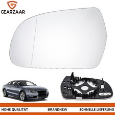 Vetro specchio retrovisore esterno sinistro asferico riscaldabile per Audi A4 8K B8 DE