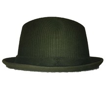 CAPPELLO 58 FEDORA FALDA RIALZATA CERVINO VINTAGE VERDE FUR FELT MEN'S HAT ce12