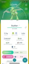 ⭐️Pokemon Go ⭐️#123 Scyther *Raro**Missione Pokemon**Regali/Amicizia Inclusi