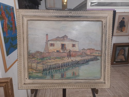 Dipinto olio tavola - dipinto, su