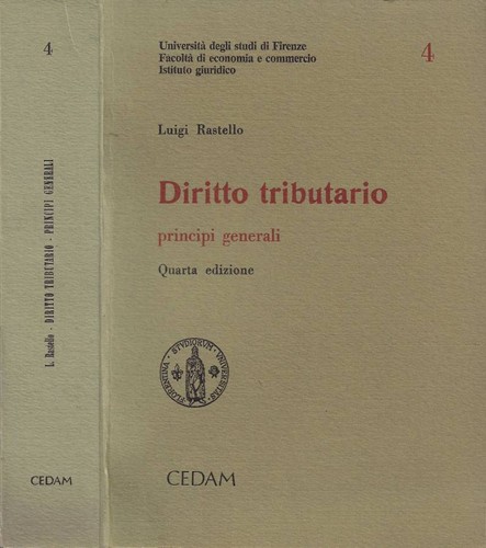 Diritto tributario principi - tributario.,