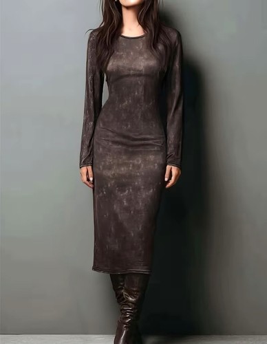 Elegante abito midi velluto - midi,