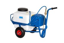 IRRORATRICE CARRELLATA A BATTERIA 12V SERBATOIO 50LT COMPLETA LANCIA E TUBO MM