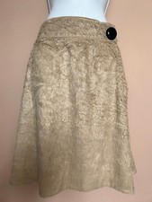 Jupe trapèze Louis Vuitton, tissu texturé effet "plumage", M/L