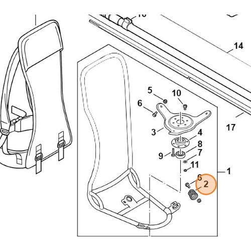 Stihl molla ammortizzatore - stihl,