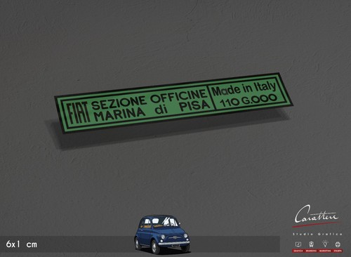 Adesivo fiat sezione - fiat, officine