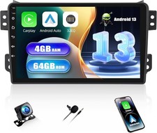 4+64G Autoradio Android 13 con CarPlay Suzuki Splash Ritz Opel Agila 2004-2014,9