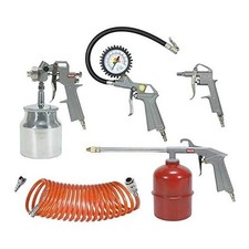 KIT ACCESSORI PER COMPRESSORE 5 PZ VALEX PISTOLA MANOMETRO AEROGRAFO