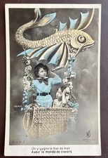 ANTIQUE FRENCH RPPC FANTASY