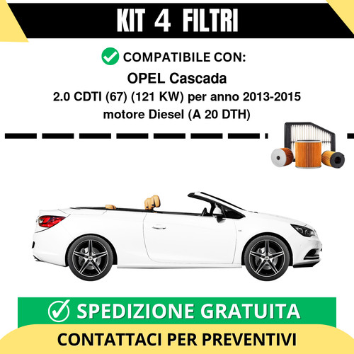 Kit filtri tagliando - kit,
