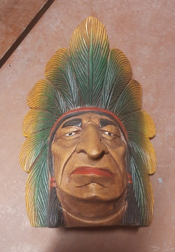 Scultura legno testa - scultura,
