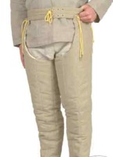 Chausses medievali imbottite spesse in ritardo sotto armatura Gambeson Hauberk SCA.