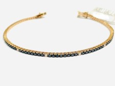 Bracciale tennis diamanti neri