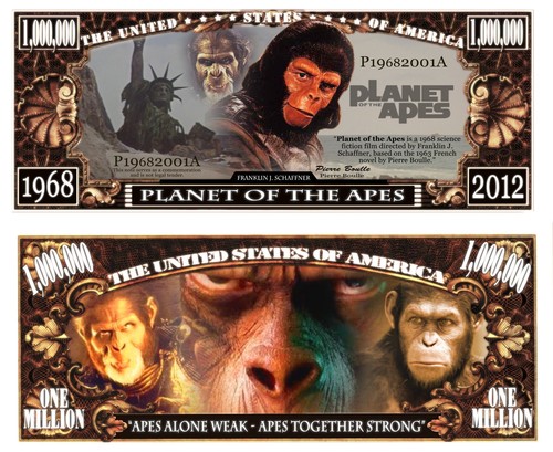 Planete des singes - singes, billet