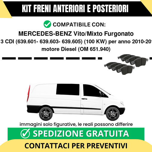 Pastiglie freno ant post - freno,