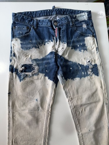 Jeans uomo dsquared2 vernice - dsquared2,