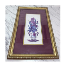 Vaso floreale firmato - (2),