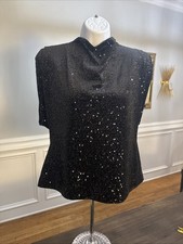 Poncho Zara nero con